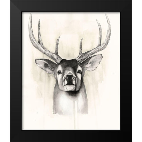 Timberland Animals II Black Modern Wood Framed Art Print by Popp, Grace