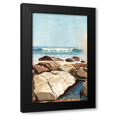 Sea Spray I Black Modern Wood Framed Art Print by Miller, Dianne
