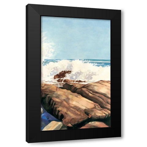 Sea Spray II Black Modern Wood Framed Art Print by Miller, Dianne