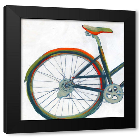 Bicycle Diptych I Black Modern Wood Framed Art Print with Double Matting by Popp, Grace