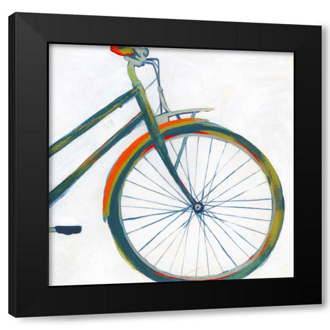 Bicycle Diptych II Black Modern Wood Framed Art Print with Double Matting by Popp, Grace