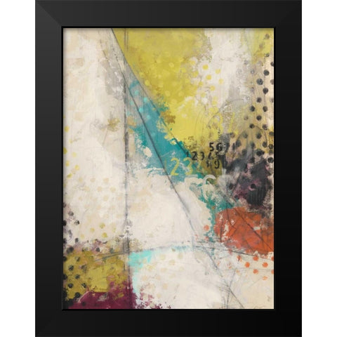 Countdown II Black Modern Wood Framed Art Print by Vess, June Erica
