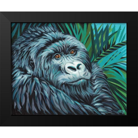 Jungle Monkey II Black Modern Wood Framed Art Print by Vitaletti, Carolee