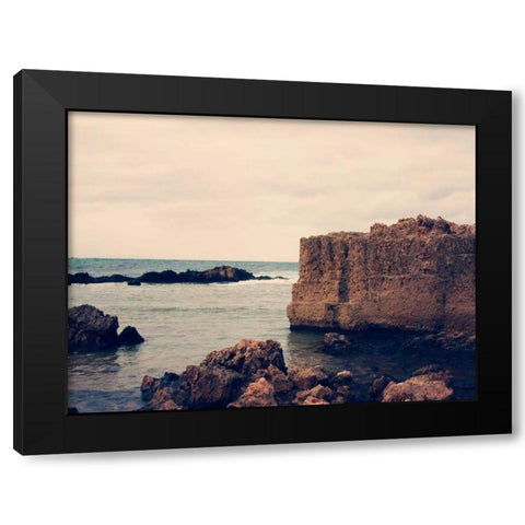 Mediterranean I Black Modern Wood Framed Art Print with Double Matting by Coomes, Sylvia