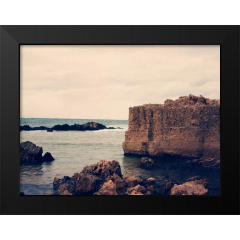 Mediterranean I Black Modern Wood Framed Art Print by Coomes, Sylvia