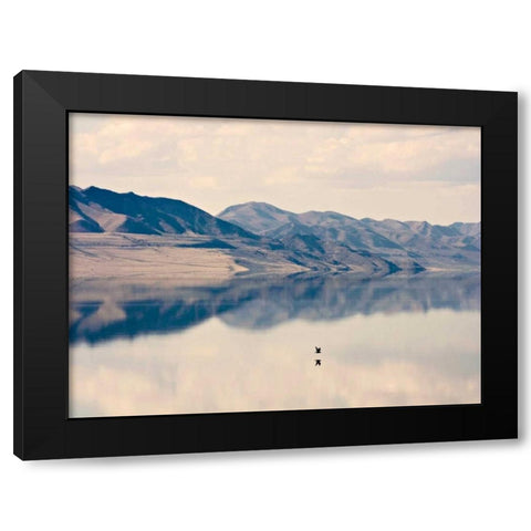Reflection I Black Modern Wood Framed Art Print with Double Matting by Coomes, Sylvia