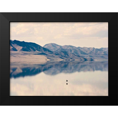 Reflection I Black Modern Wood Framed Art Print by Coomes, Sylvia