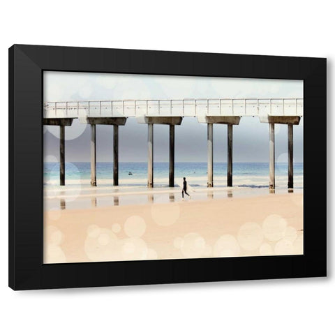 Boardwalk I Black Modern Wood Framed Art Print with Double Matting by Coomes, Sylvia