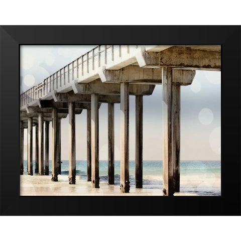 Boardwalk III Black Modern Wood Framed Art Print by Coomes, Sylvia