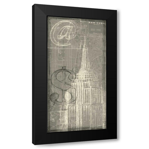 Office Sketches Collection F Black Modern Wood Framed Art Print with Double Matting by Harper, Ethan