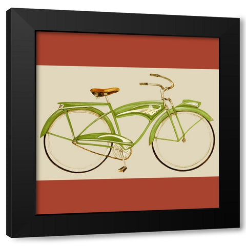 Retro Bike Collection H Black Modern Wood Framed Art Print by Goldberger, Jennifer