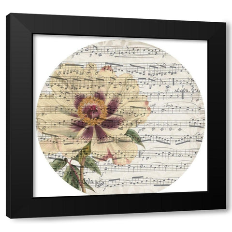 Musical Paris Collection G Black Modern Wood Framed Art Print with Double Matting by Jennifer Goldberger