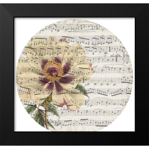 Musical Paris Collection G Black Modern Wood Framed Art Print by Jennifer Goldberger