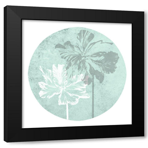 Tulip Portrait Collection G Black Modern Wood Framed Art Print with Double Matting by Vision Studio