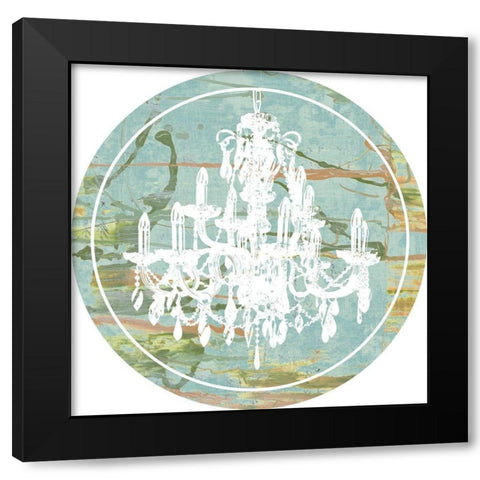 Kinetic Chandelier Collection F Black Modern Wood Framed Art Print by Goldberger, Jennifer