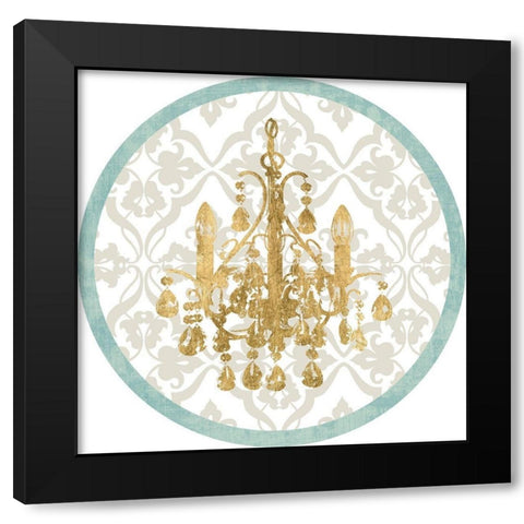 Kinetic Chandelier Collection G Black Modern Wood Framed Art Print by Goldberger, Jennifer