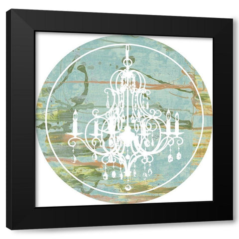 Kinetic Chandelier Collection H Black Modern Wood Framed Art Print by Goldberger, Jennifer