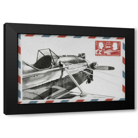 Aeronautic Collection A Black Modern Wood Framed Art Print with Double Matting by Ethan Harper