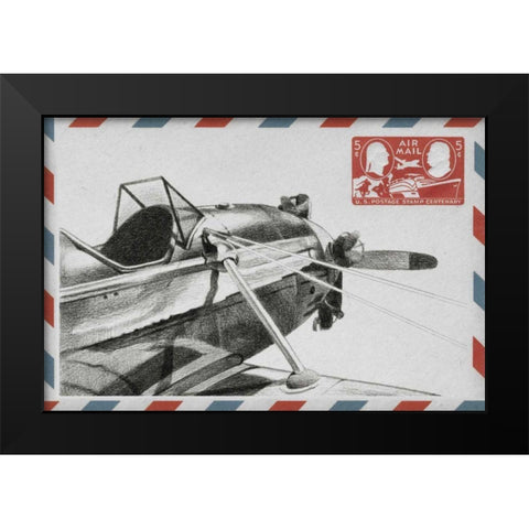Aeronautic Collection A Black Modern Wood Framed Art Print by Ethan Harper