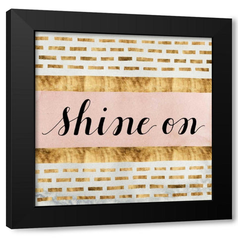 Shine On Collection F Black Modern Wood Framed Art Print with Double Matting by Popp, Grace