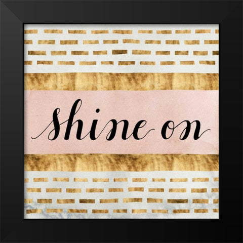 Shine On Collection F Black Modern Wood Framed Art Print by Popp, Grace