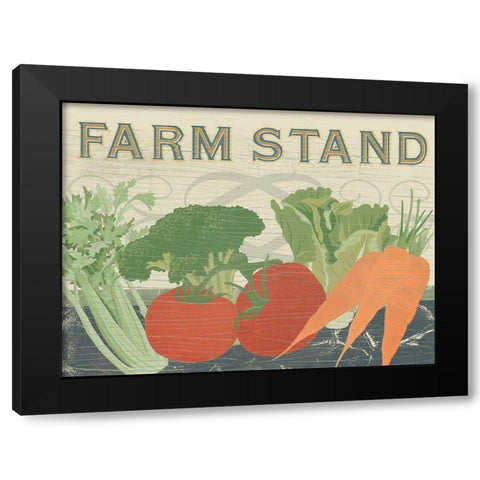 Farm Stand Collection A Black Modern Wood Framed Art Print by Vess, June Erica