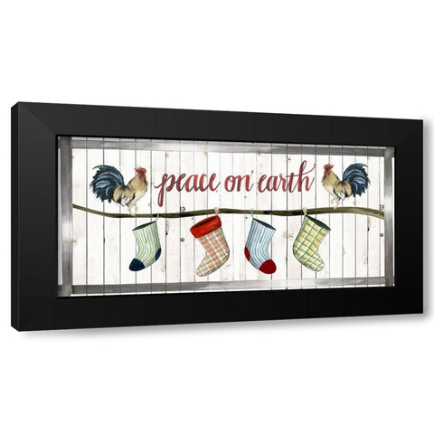 Festive Farm Collection C Black Modern Wood Framed Art Print by Popp, Grace