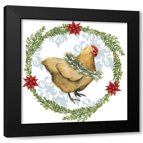 Santas Farm Collection F Black Modern Wood Framed Art Print with Double Matting by Popp, Grace