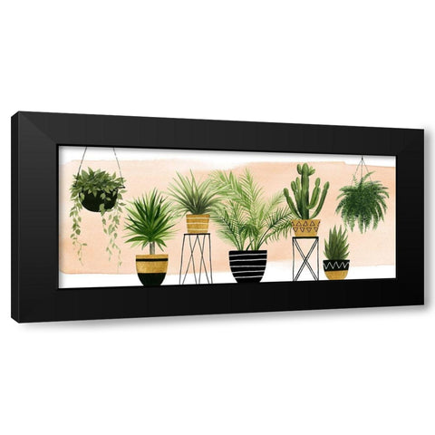 Indoor Oasis Collection D Black Modern Wood Framed Art Print with Double Matting by Popp, Grace