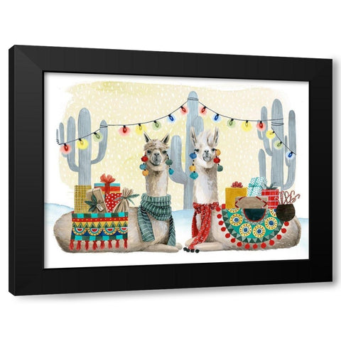 Boho Christmas Collection A Black Modern Wood Framed Art Print with Double Matting by Popp, Grace