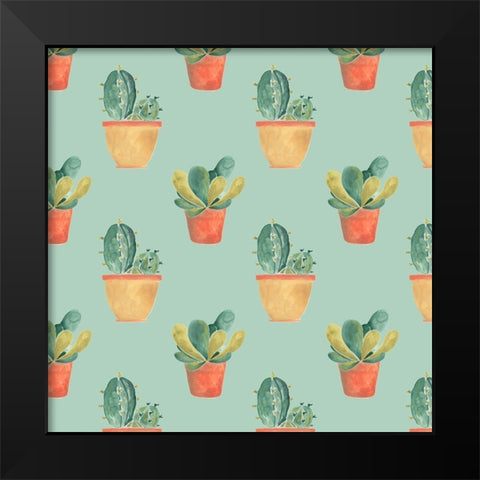 Simple Succulent Collection G Black Modern Wood Framed Art Print by Vess, June Erica