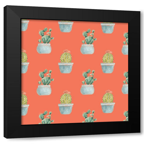 Simple Succulent Collection I Black Modern Wood Framed Art Print by Vess, June Erica