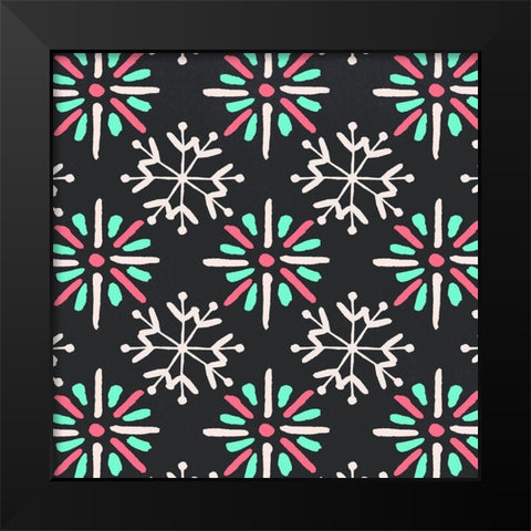 Nordic Joy Collection F Black Modern Wood Framed Art Print by Vess, June Erica