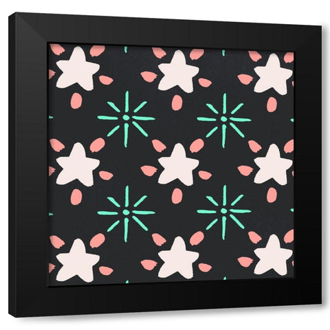 Nordic Joy Collection H Black Modern Wood Framed Art Print with Double Matting by Vess, June Erica