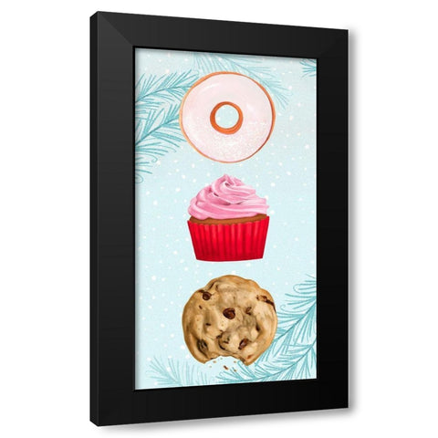 Sweet Holidays Collection B Black Modern Wood Framed Art Print by Borges, Victoria