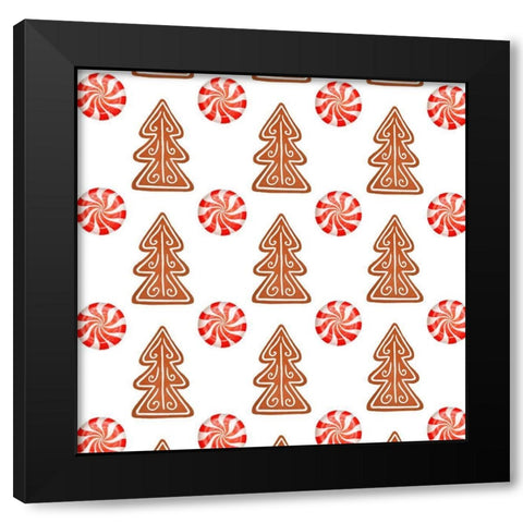 Sweet Holidays Collection F Black Modern Wood Framed Art Print by Borges, Victoria