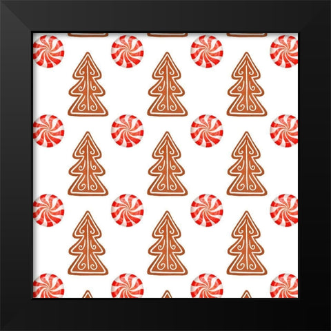 Sweet Holidays Collection F Black Modern Wood Framed Art Print by Borges, Victoria