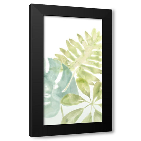 Songbird Collection B Black Modern Wood Framed Art Print by Vess, June Erica