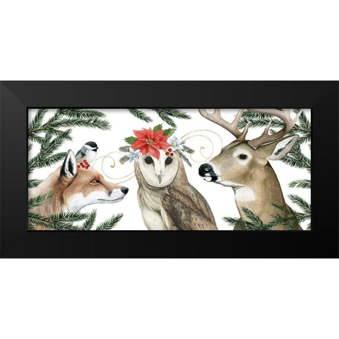 Timberland Christmas Collection D Black Modern Wood Framed Art Print by Popp, Grace