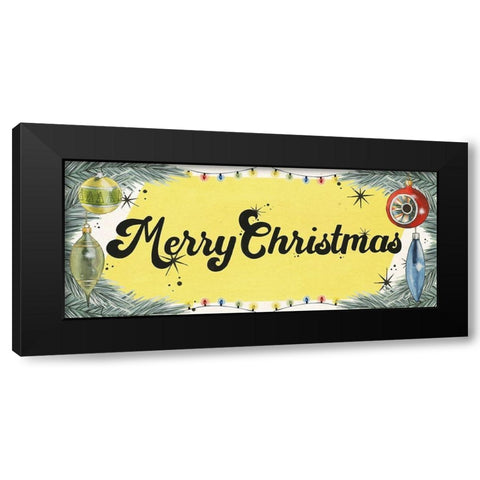 Vintage Christmas Collection D Black Modern Wood Framed Art Print by Popp, Grace