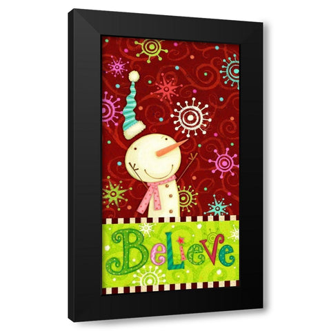 Bright Believe Collection B Black Modern Wood Framed Art Print with Double Matting by Eisner, Viv