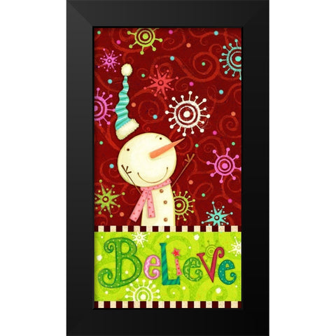 Bright Believe Collection B Black Modern Wood Framed Art Print by Eisner, Viv