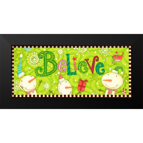 Bright Believe Collection D Black Modern Wood Framed Art Print by Eisner, Viv