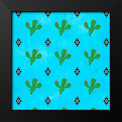 PiÃ±ata Party Collection F Black Modern Wood Framed Art Print by Reynolds, Jade