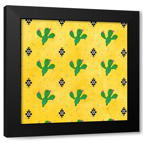 PiÃ±ata Party Collection H Black Modern Wood Framed Art Print with Double Matting by Reynolds, Jade