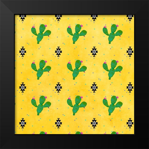 PiÃ±ata Party Collection H Black Modern Wood Framed Art Print by Reynolds, Jade