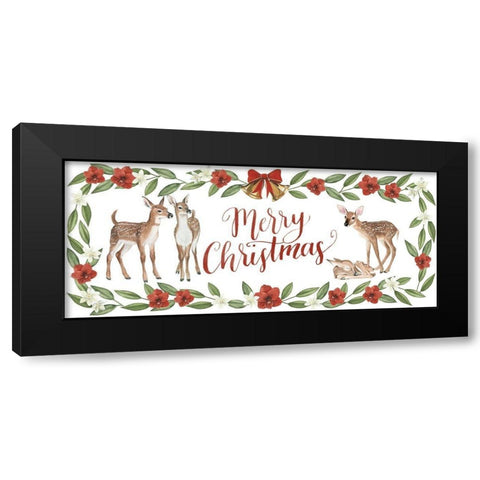 Yuletide Darlings Collection D Black Modern Wood Framed Art Print by Popp, Grace