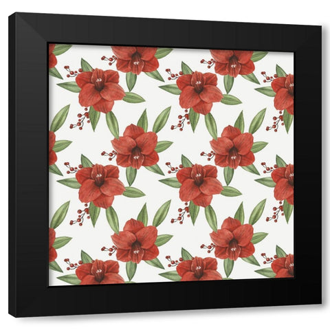 Yuletide Darlings Collection H Black Modern Wood Framed Art Print by Popp, Grace