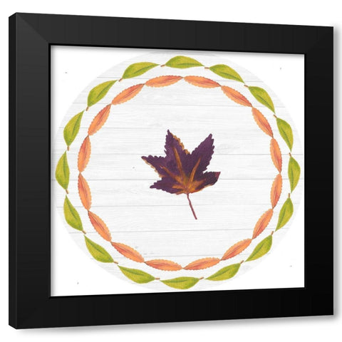 Sweet Foliage Collection C Black Modern Wood Framed Art Print with Double Matting by Miller, Dianne