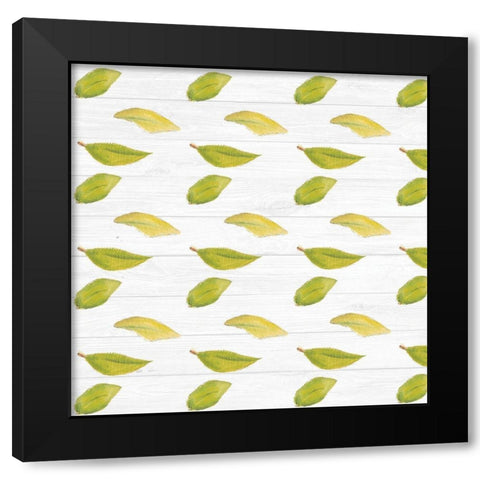 Sweet Foliage Collection F Black Modern Wood Framed Art Print with Double Matting by Miller, Dianne